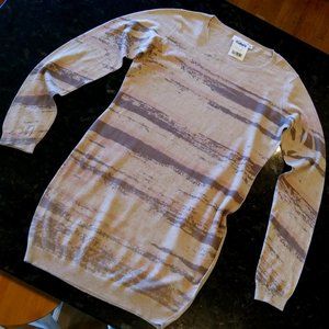 Baby-Soft Pink, Beige and Grey Lightweight Cotton Pullover